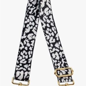 Leopard Print Adjustable Purse 👜 Strap with Gold Accents